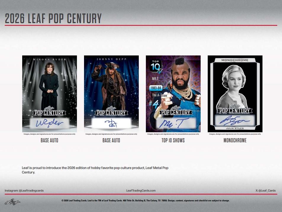 2026 Leaf Metal Pop Century Box | Midwest Cards