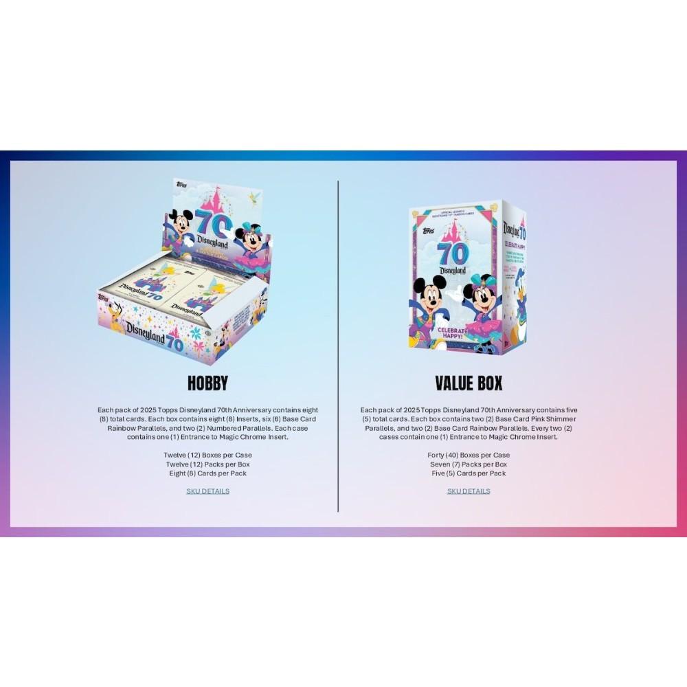 2025 Topps Disneyland 70th Anniversary Hobby Box | Midwest Cards