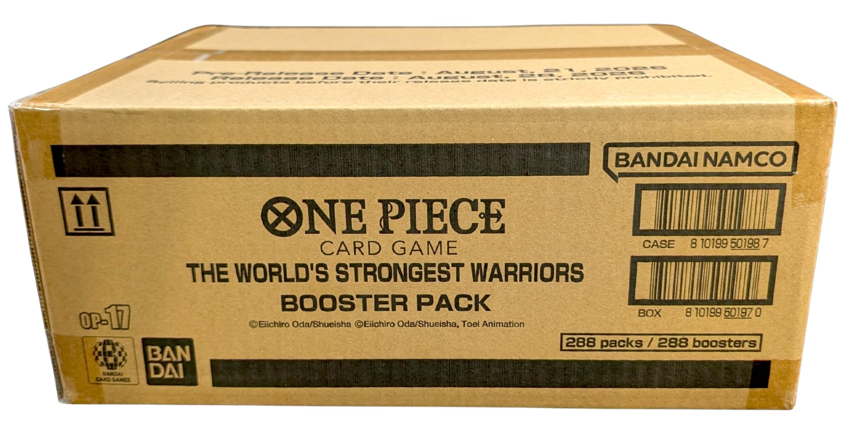One Piece TCG: The World's Strongest Warriors Booster 12 Box Case