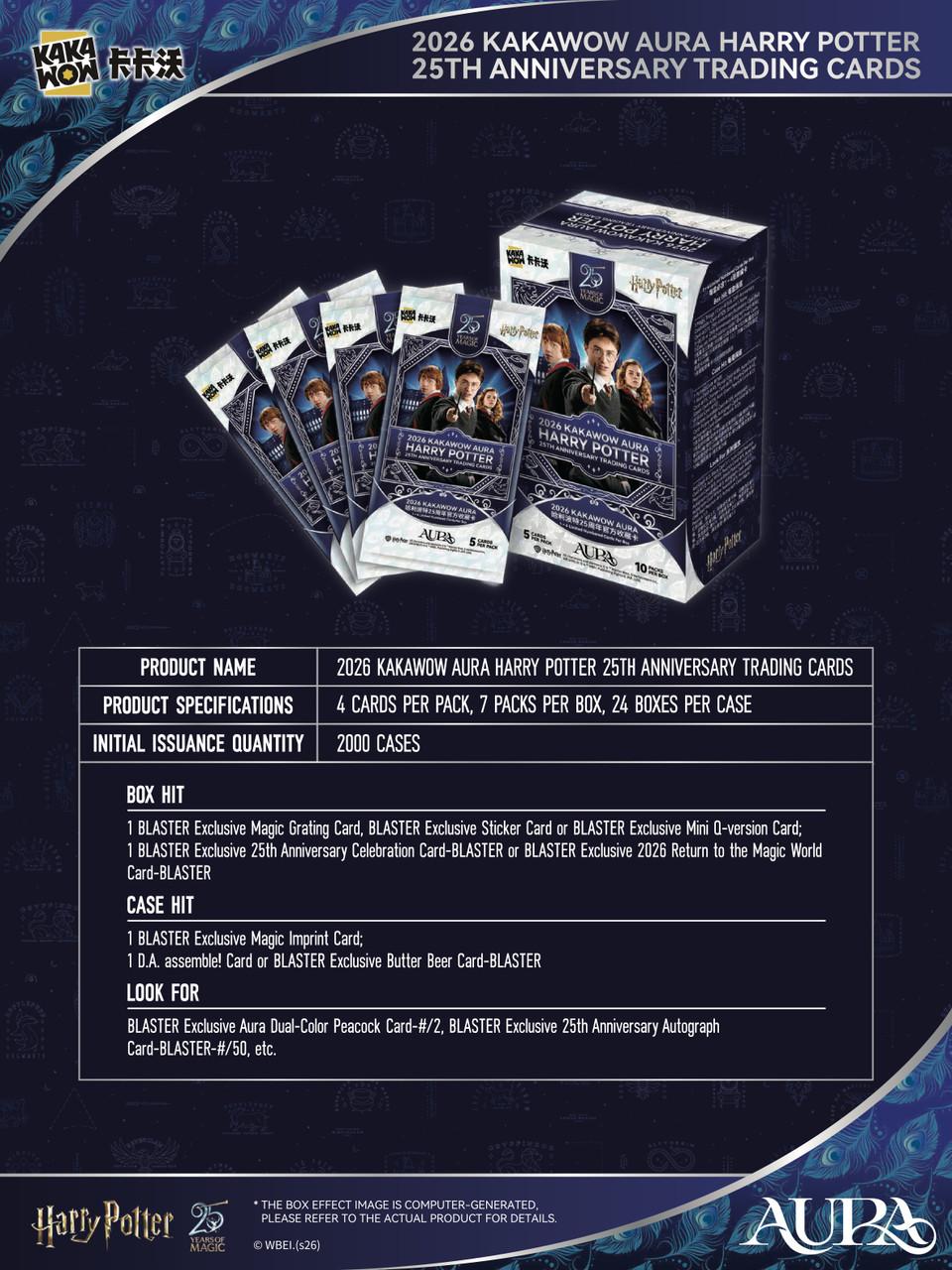 2026 Kakawow Aura Harry Potter 25th Anniversary Blaster Box