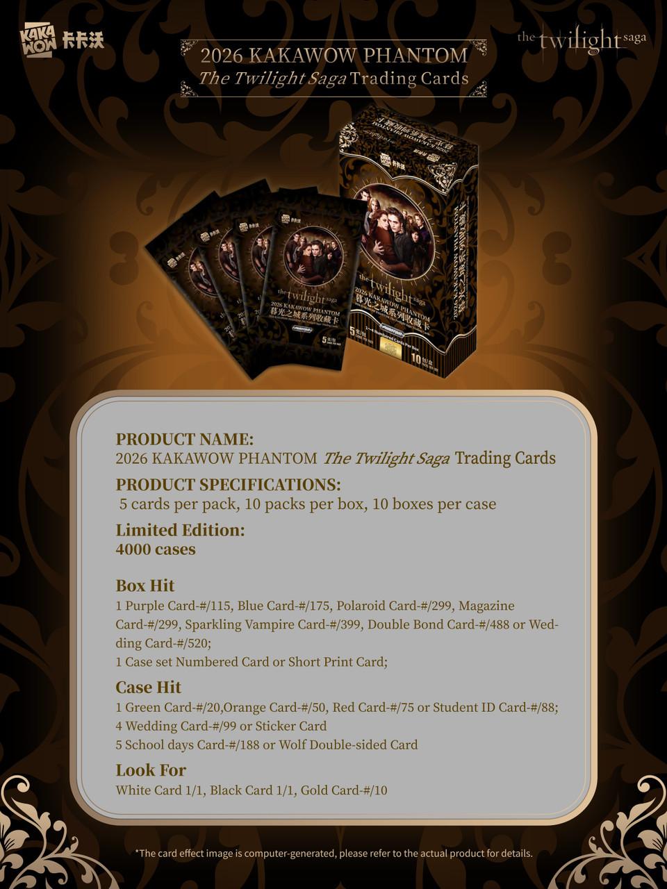 2026 Kakawow Phantom The Twilight Saga Hobby Pack | Midwest Cards