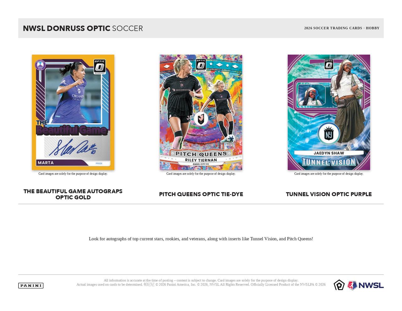 2026 Panini Donruss Optic National Women's Soccer League Hobby 12