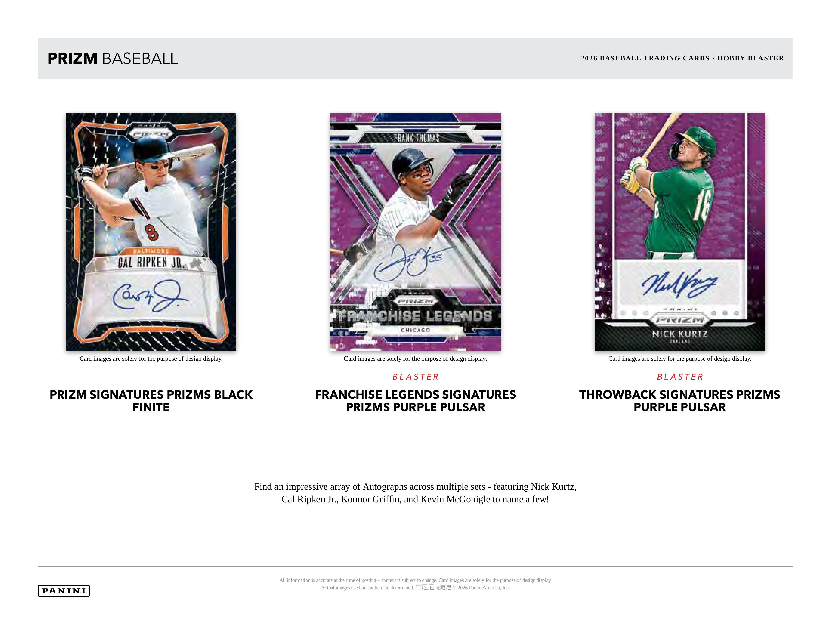 2026 Panini Prizm Baseball Hobby Blaster Box | Midwest Cards