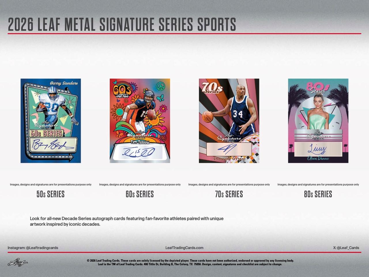 2026 Leaf Metal Signature Series Multi-Sport Box | Midwest Cards