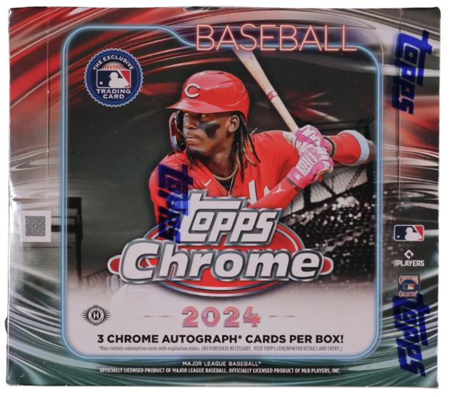 2024 Topps Chrome Baseball Jumbo HTA Box | Midwest Cards