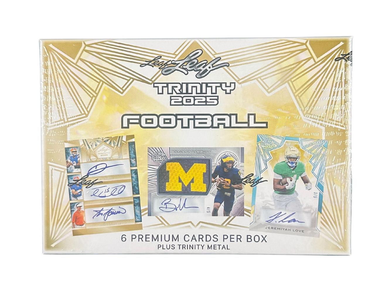 2025 Leaf Trinity Football Hobby Box | Midwest Cards