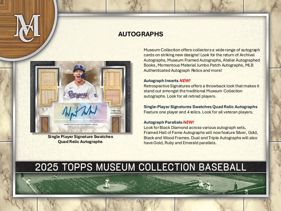 2025 Topps Museum Collection Baseball Hobby Box | Midwest Cards