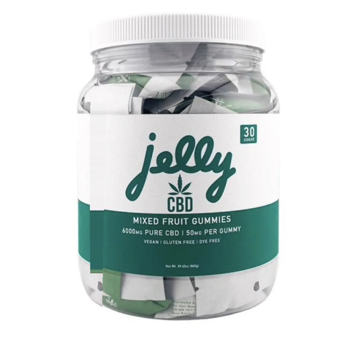 Jelly CBD 6000mg Gummies (30ct/Jar)-Mixed Fruit Gummies
