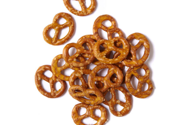 A pile of pretzels