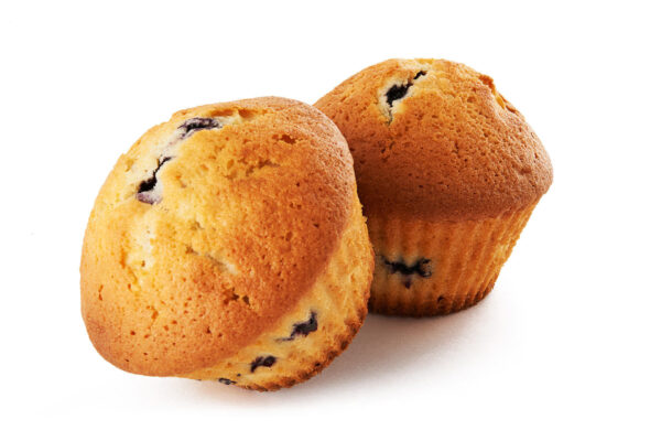 Pair of blueberry muffins