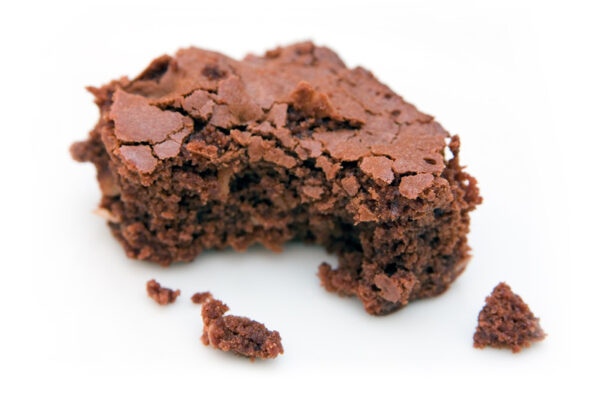 Brownie and large crumbs