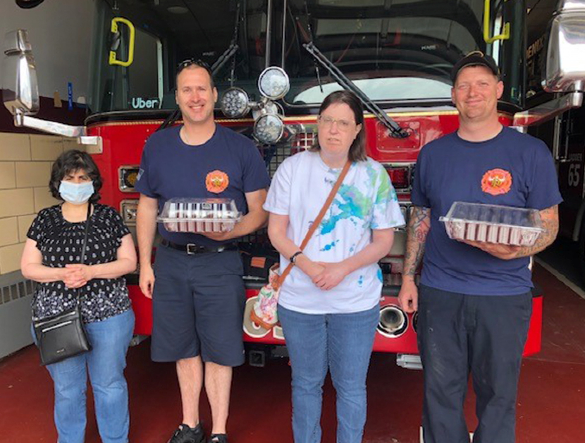 Thanking Local Firefighters with Baked Treats