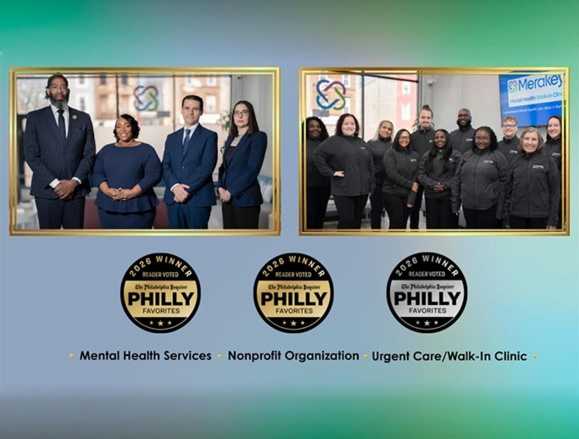 Merakey Mental Health Walk-In Clinic Wins Philly Favorites