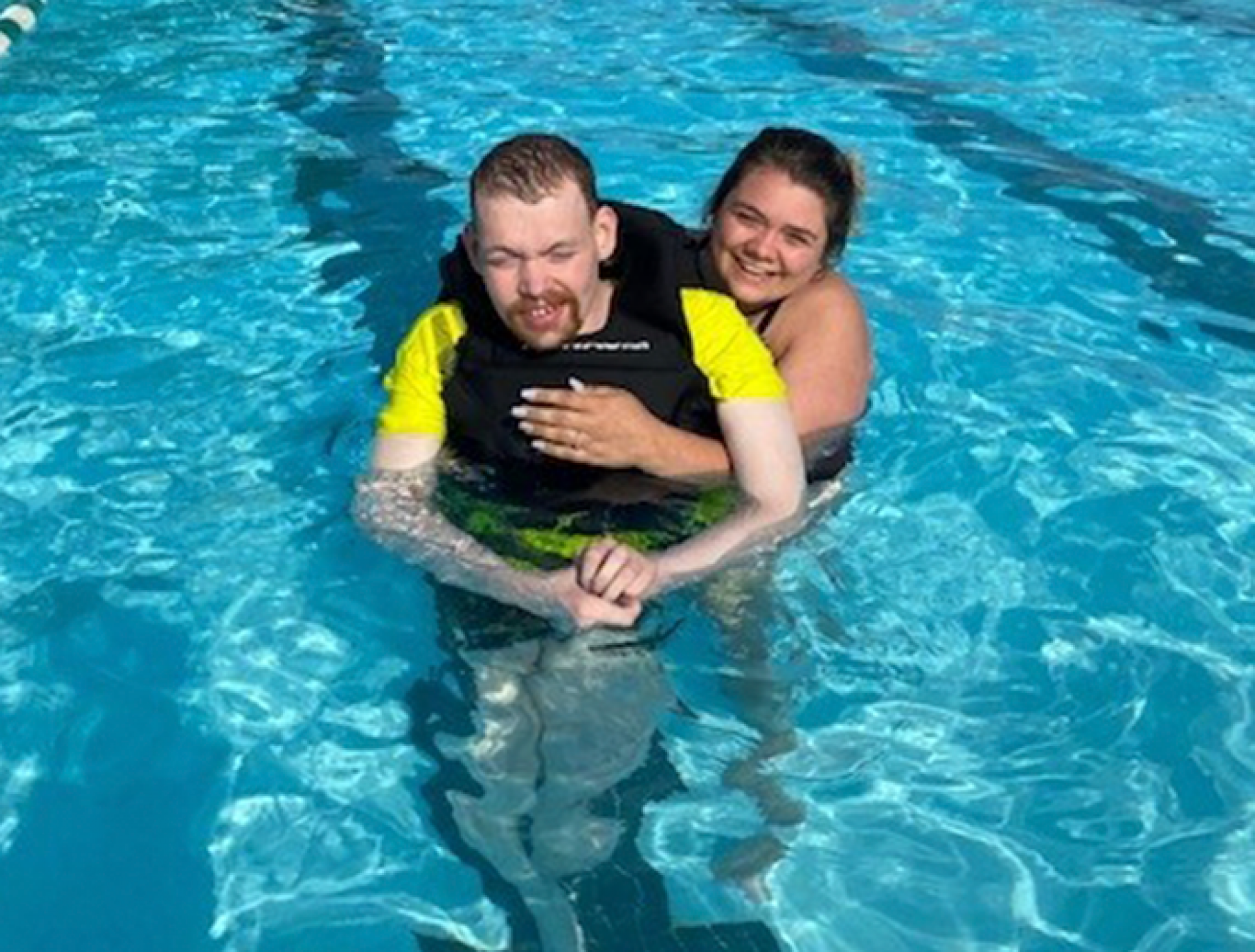 Celebrating Tim’s First Swim!