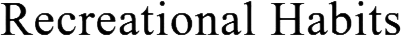 Logo Recreational Habits