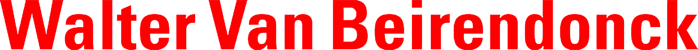 Logo Walter Van Beirendonck