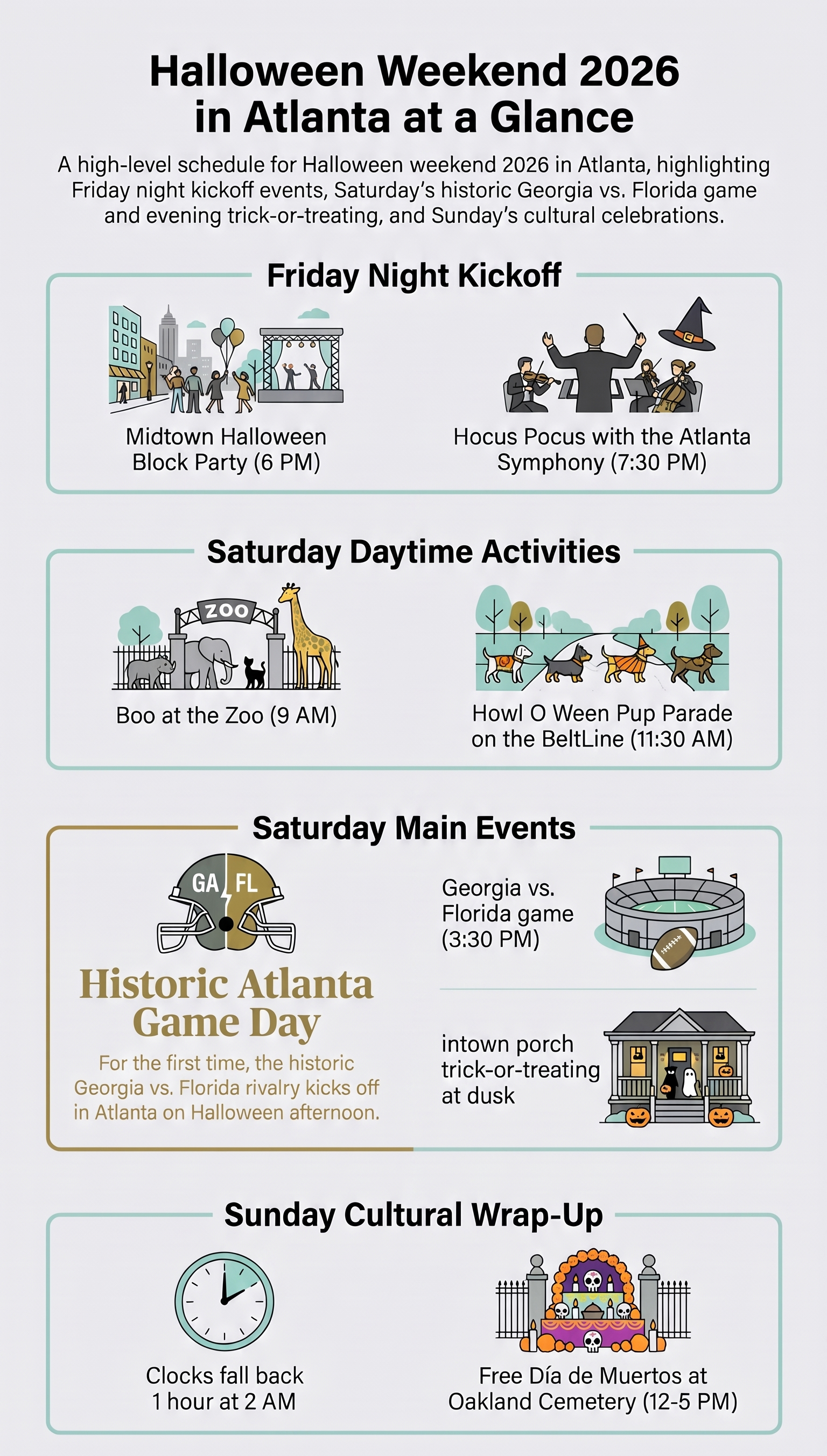 Infographic: Halloween weekend in Atlanta at a glance