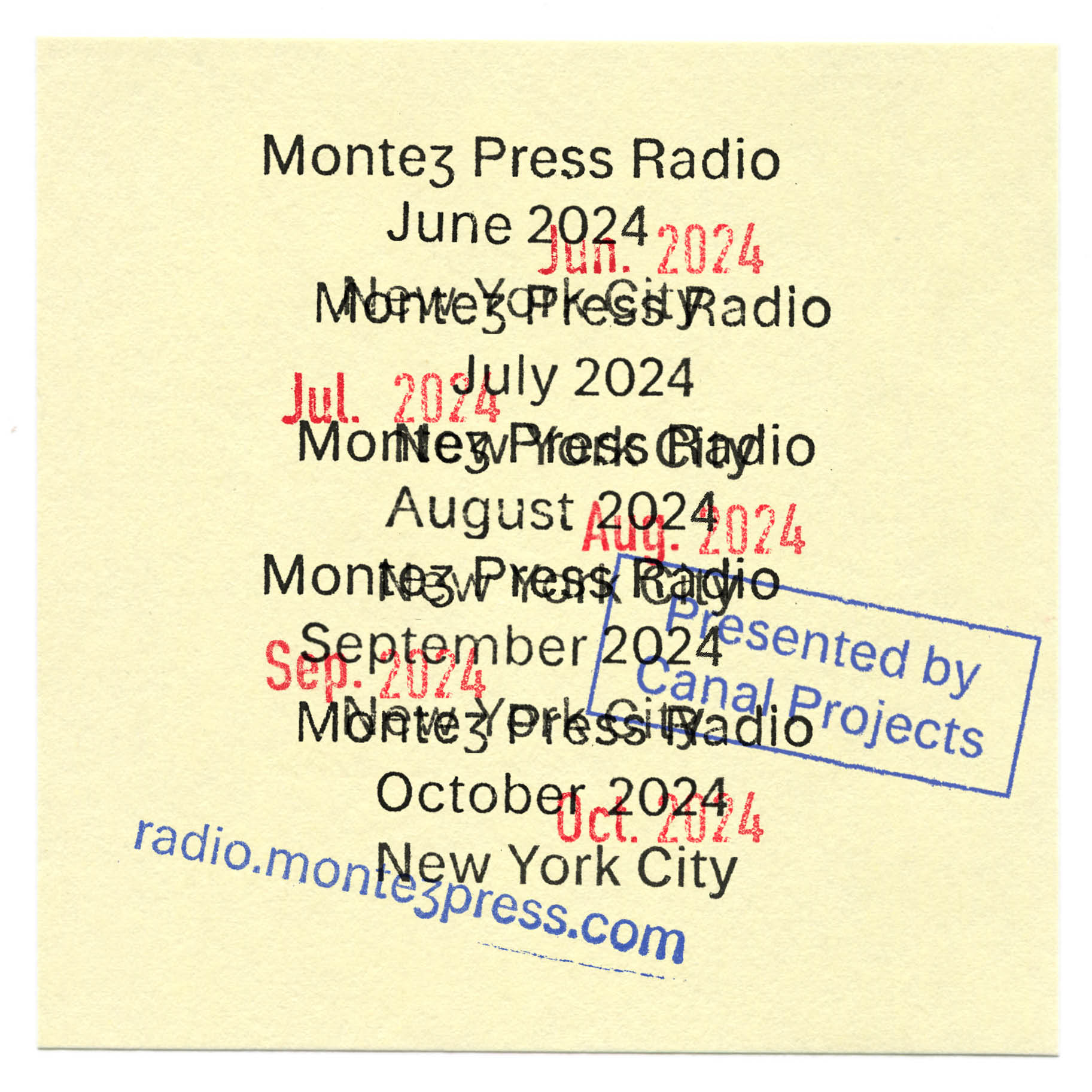 A Word Misheard with Canal Projects | Montez Press Radio