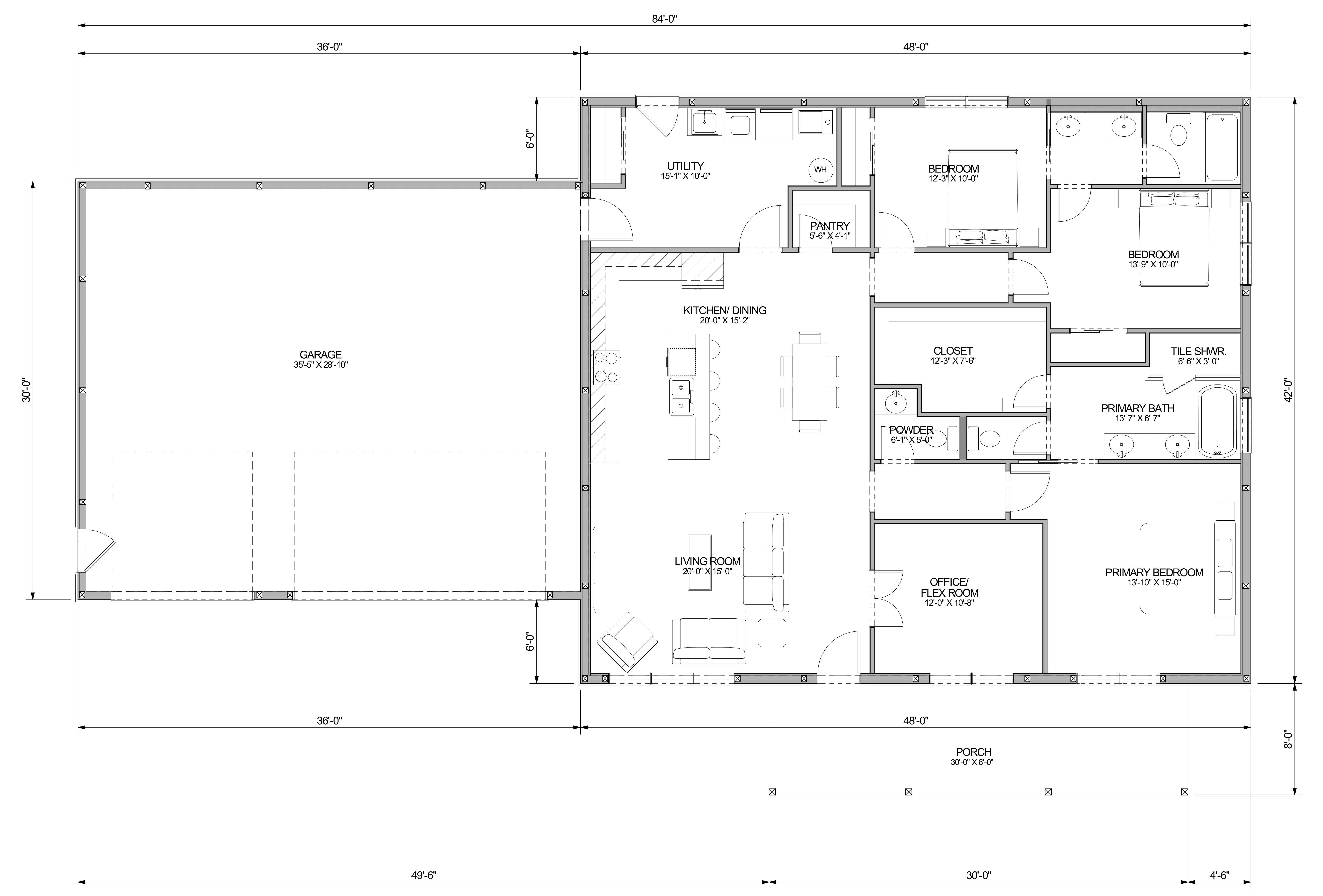 M0033 Rustic Retreat III Floorplan