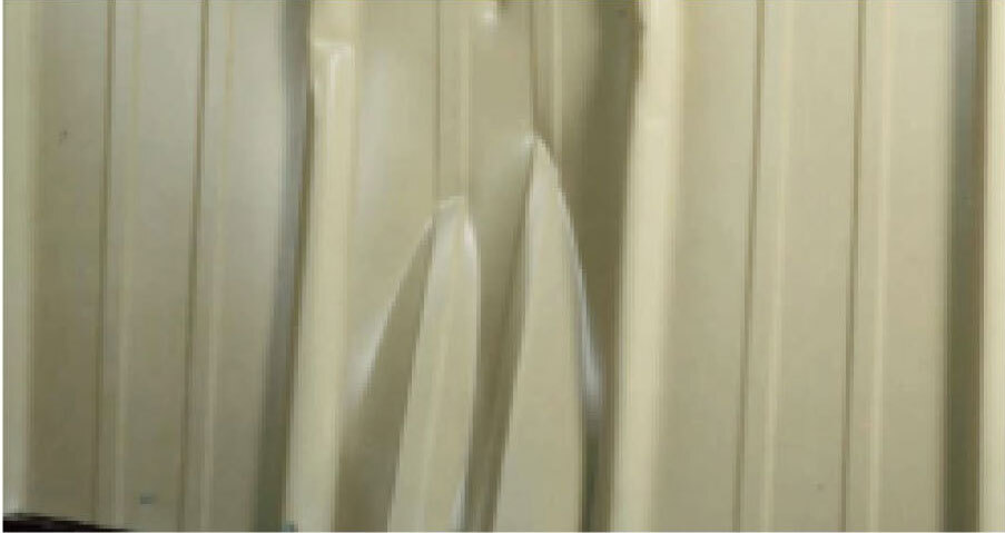 Damaged steel