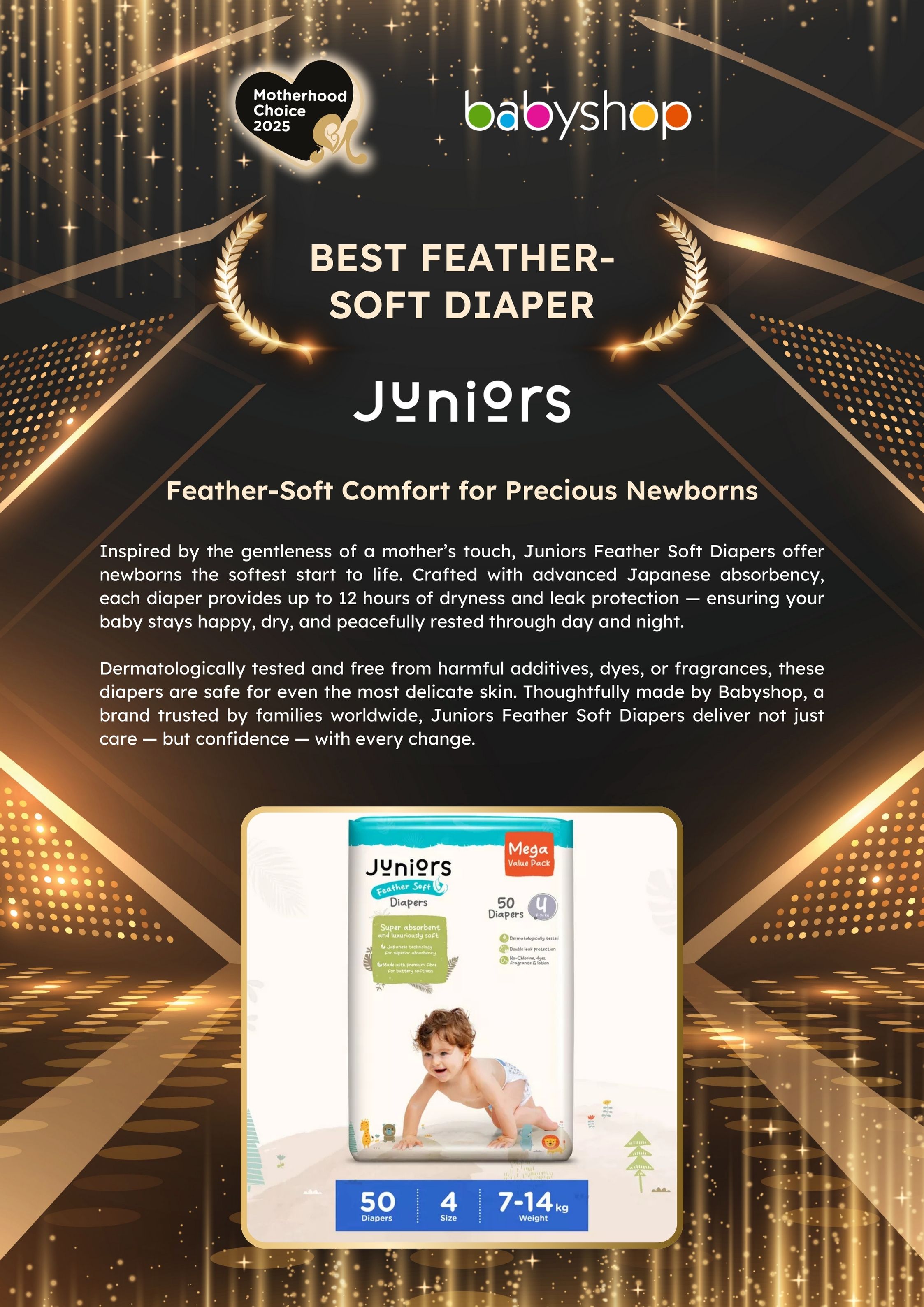 Juniors Feather Soft Diaper