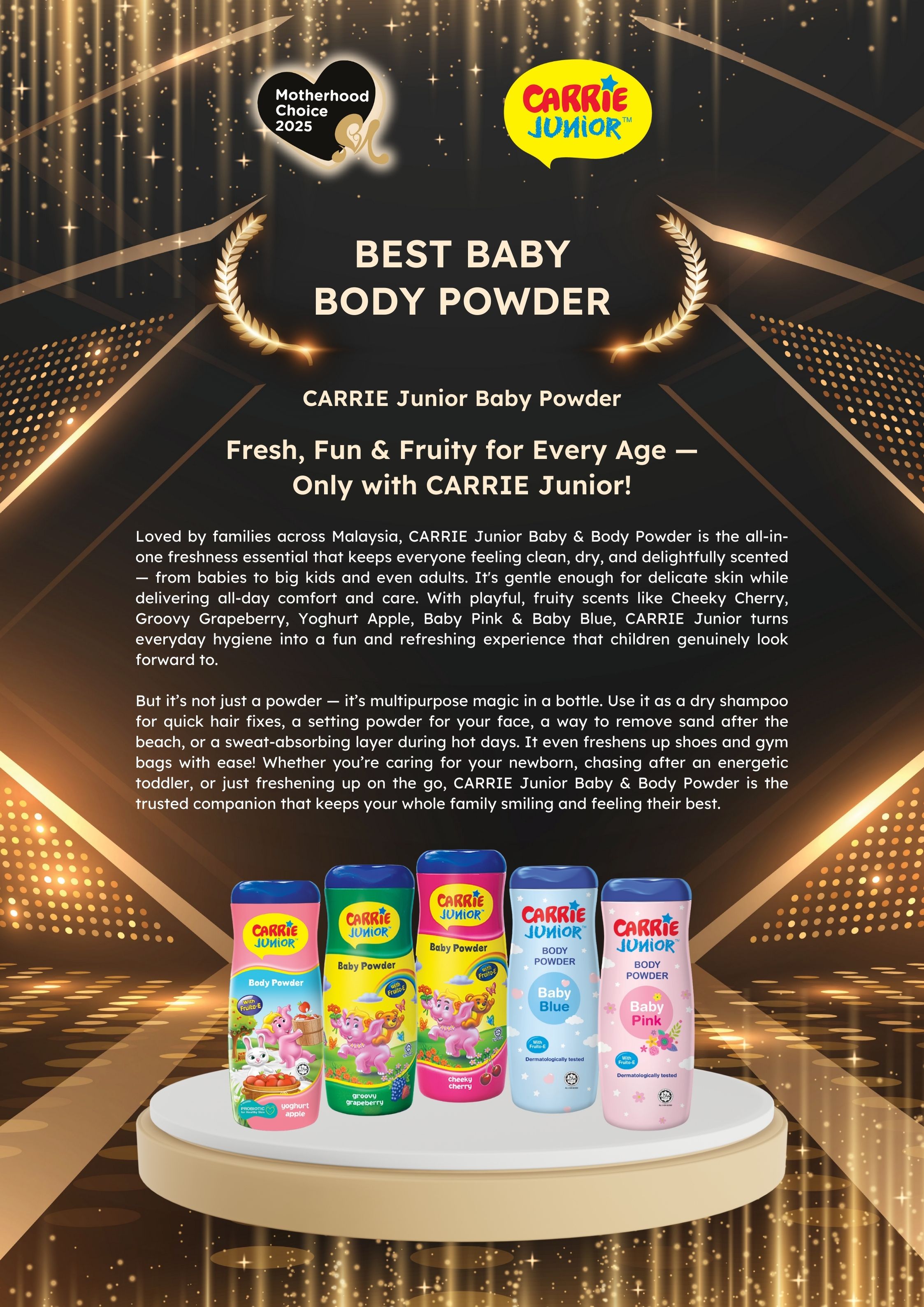 CARRIE Junior Baby Powder Range