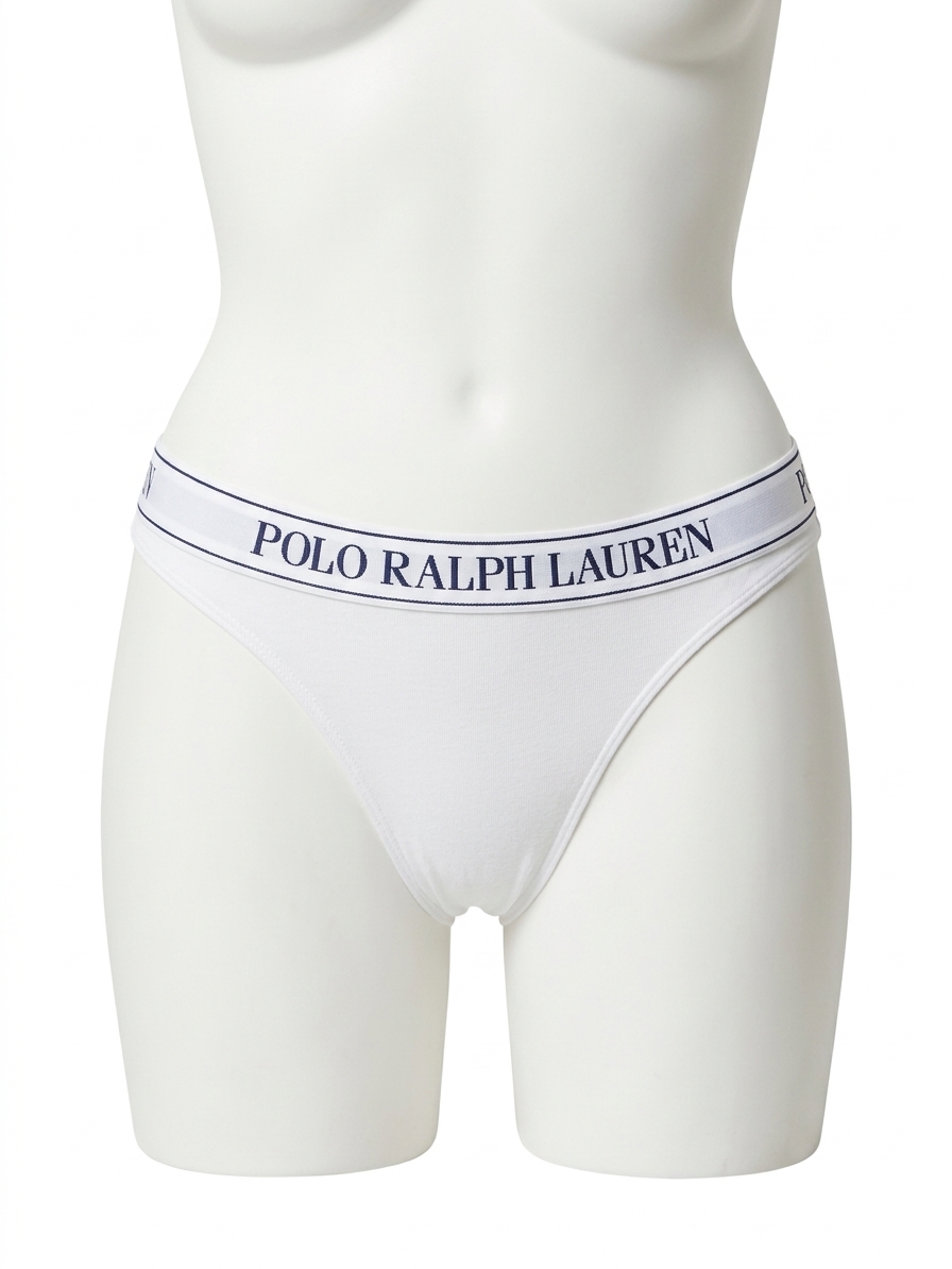 Polo Ralph Lauren Essentials Thong Underwear White Cloud