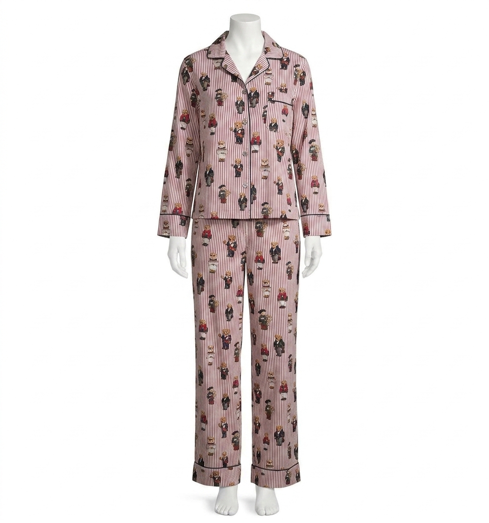 Polo Ralph Lauren Madison Pajama Set Bear Red