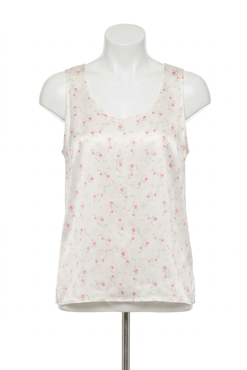 Pj Harlow Maddie Satin Tank Cloudy Pearl