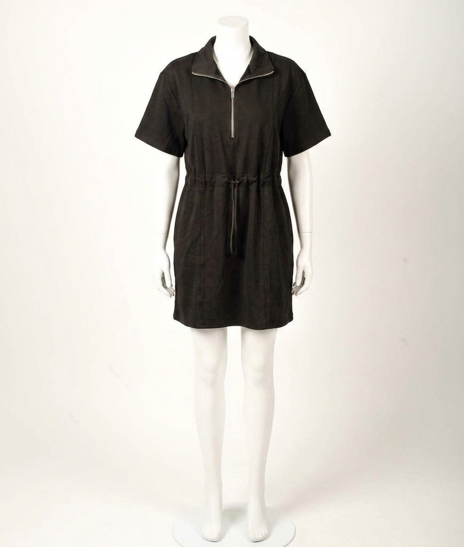 She + Sky Scuba Knit Dress Charcoal