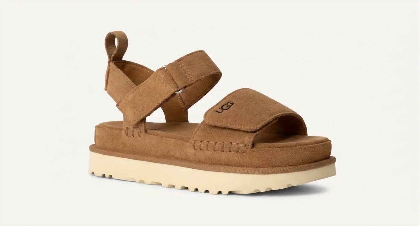 Ugg Women's Goldenstar Touch-Strap Sandals Chestnut