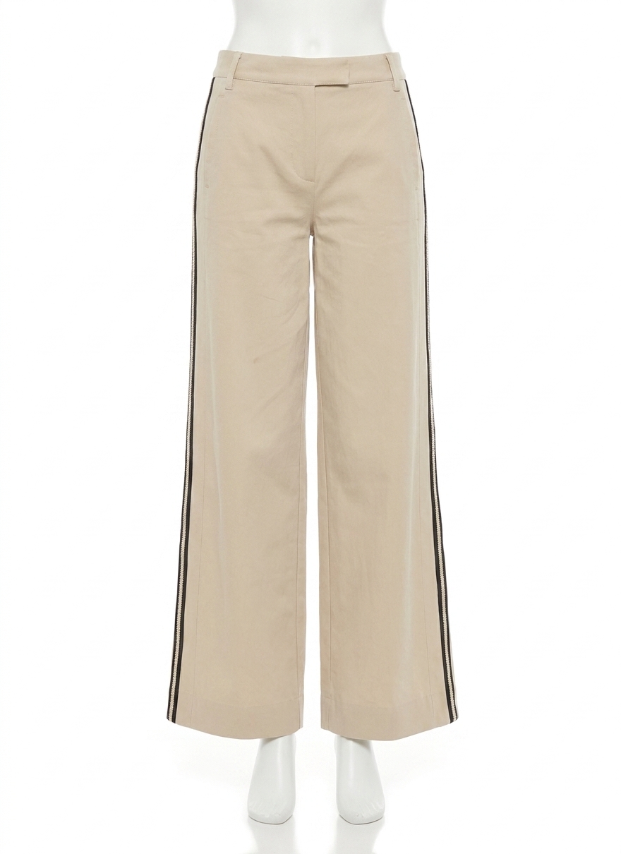 Lysse Brinne Side Stripe Trouser Crisp Khaki