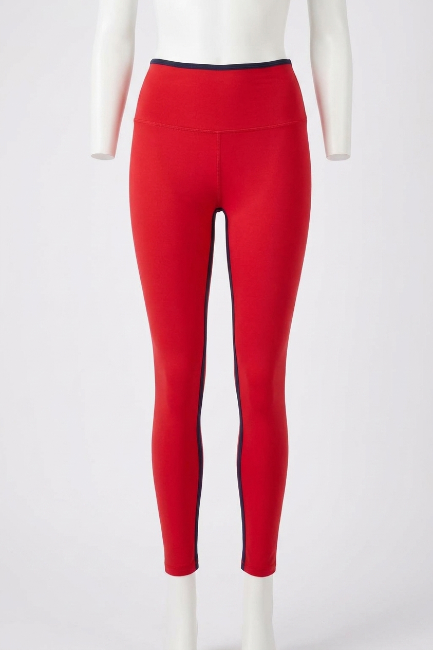 Splits59 Easton Rigor High Waist 7/8 Leggings Pirate Red/indigo