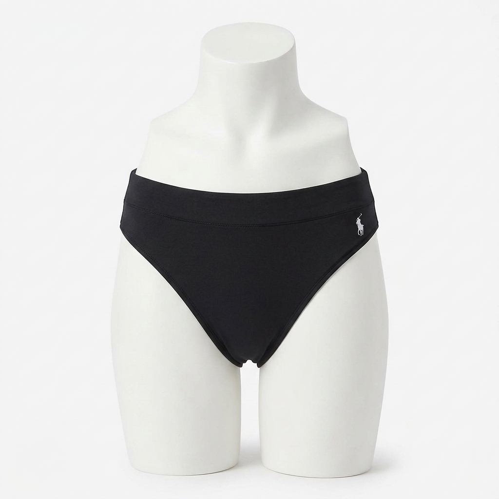 Polo Ralph Lauren High-Rise High-Cut Organic Cotton Brief Onyx