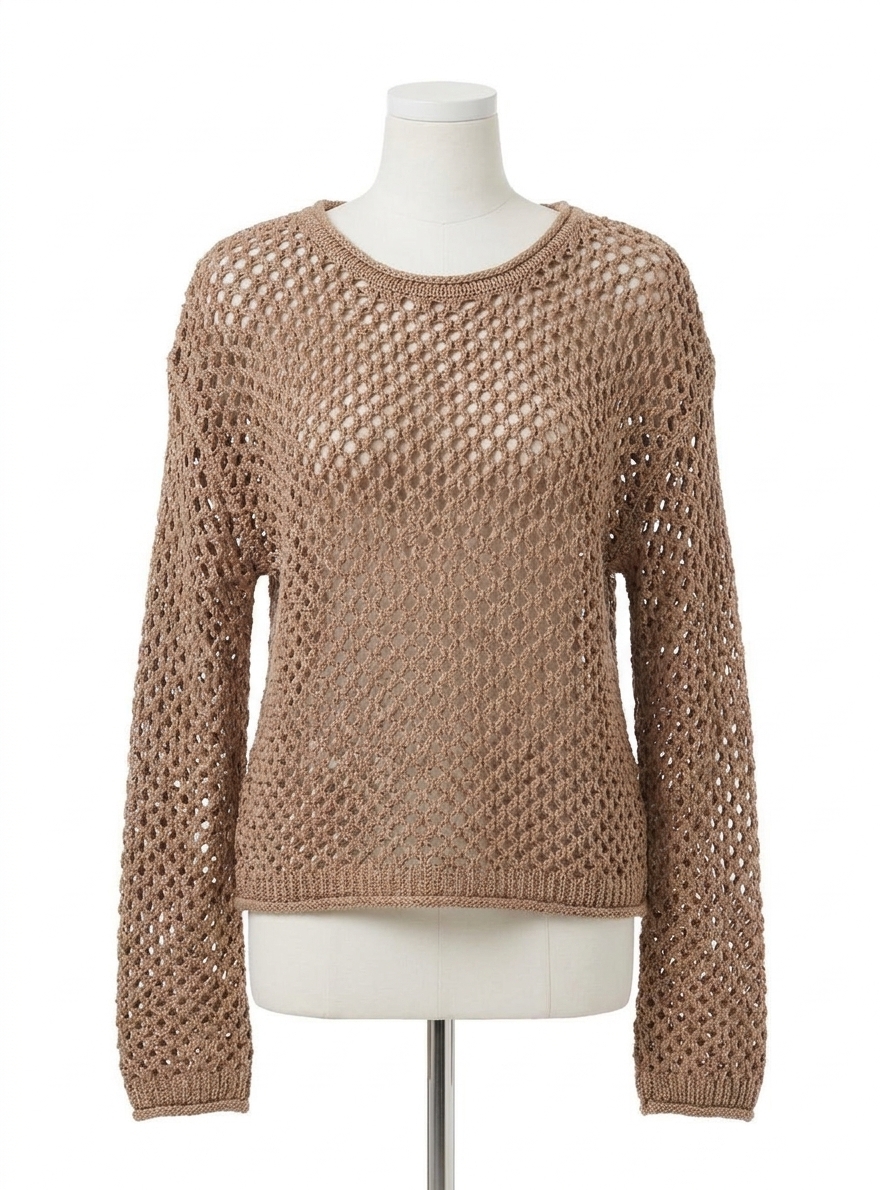 Z Supply Women’s Cala Shimmer Crochet Sweater Campfire