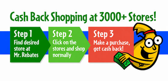How Mr. Rebates Works - Cash Back Shopping at 3000+ Stores