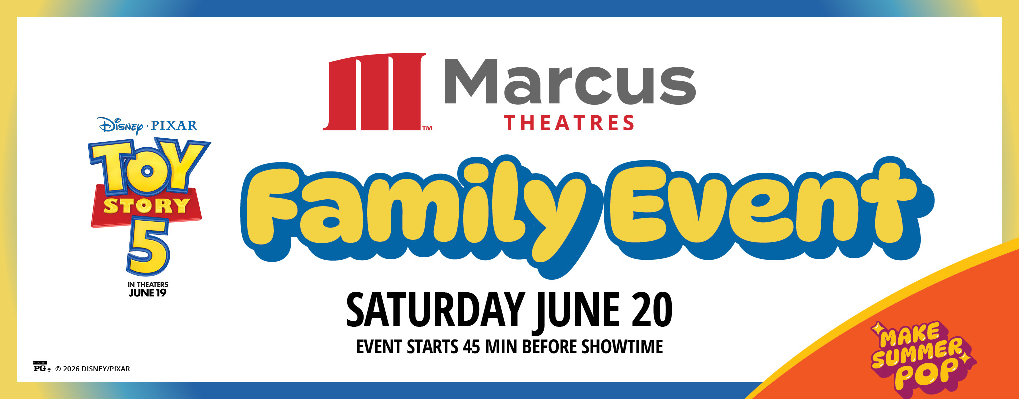 Toy Story 5 Family Event