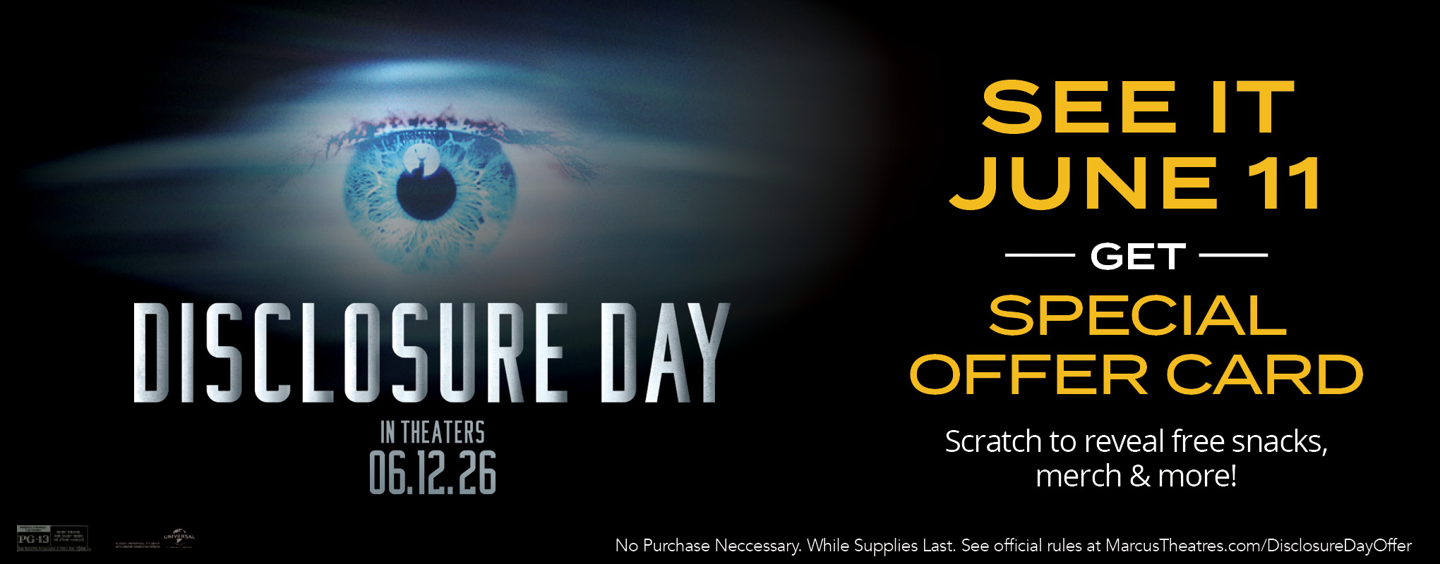 Disclosure Day Opening Night ScratchOff