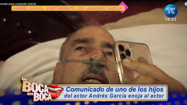 Andrés García arremetió contra su hijo pese a su estado de salud: “Tú no eres de mi familia”