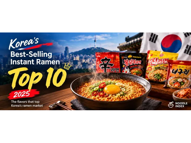 Korea's Top 10 Ramyeon Brands in 2025: What the Data Really Tells Us