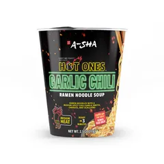 A-SHA x HOT ONES - Garlic Chili Ramen Noodle Soup