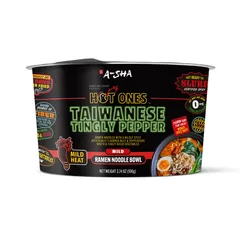 A-SHA x HOT ONES - Taiwanese Tingly Pepper Ramen Noodle Soup - 1