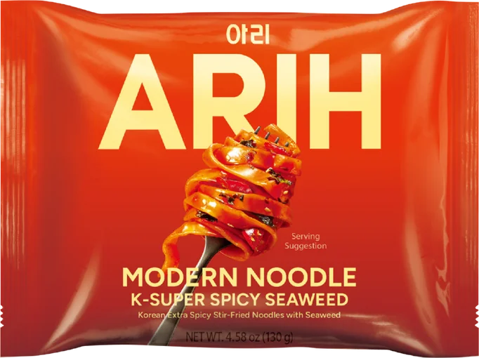 ARIH Modern Noodles, K-Super Spicy Seaweed