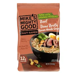 Beef Bone Broth Ramen Noodle Soup Pillow Pack