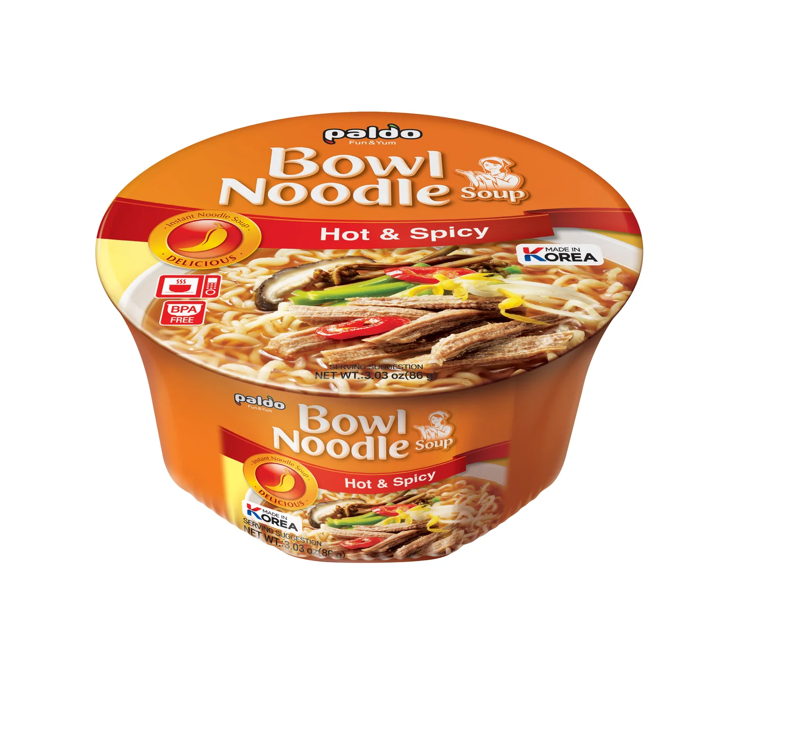 Bowl Noodle Hot & Spicy Flavor