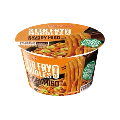 Bowl Stir Fry Noodles Savory Miso