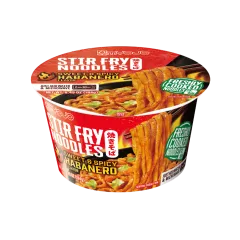 Bowl Stir Fry Noodles Spicy Habanero