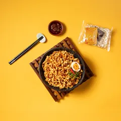 Chili Crisp Squiggly Noodle - Chili Crisp Drizzle and Rich Soy Sauce - 2