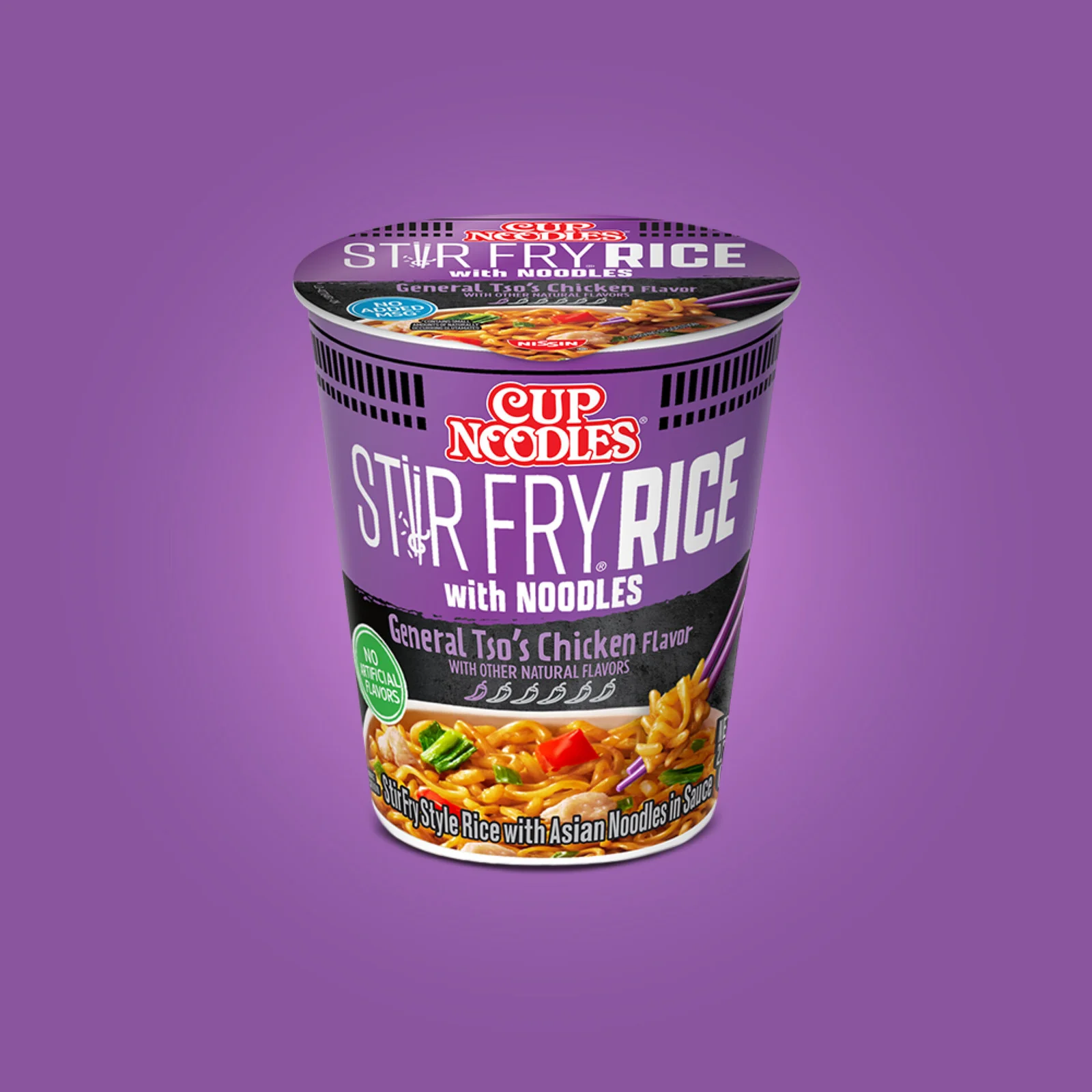 Cup Noodles Stir Fry Rice with Noodles General Tso’s Chicken
