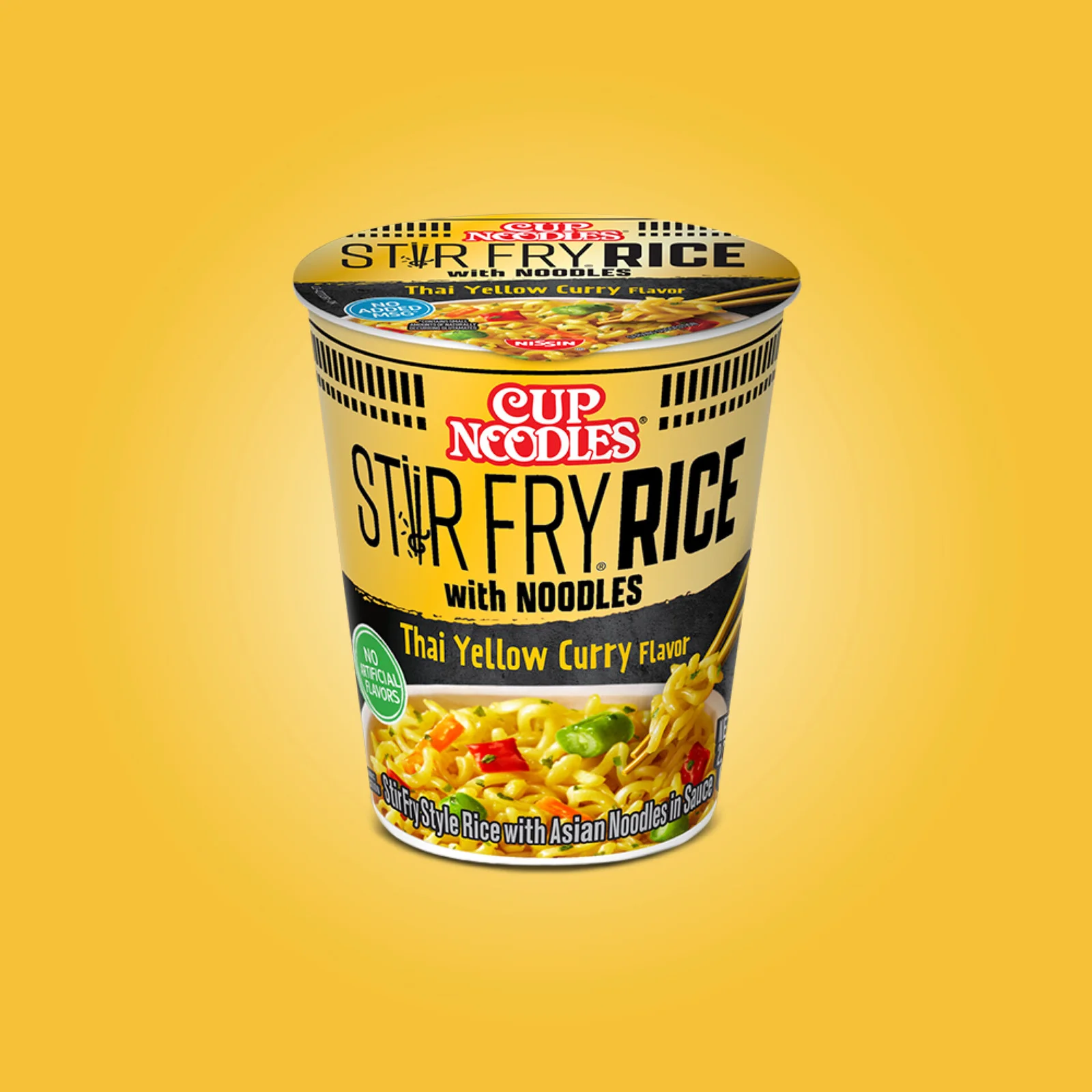 Cup Noodles Stir Fry Rice with Noodles Thai Yellow Curry
